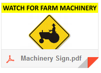 Machinery sign