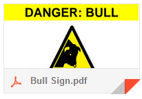 Bull sign